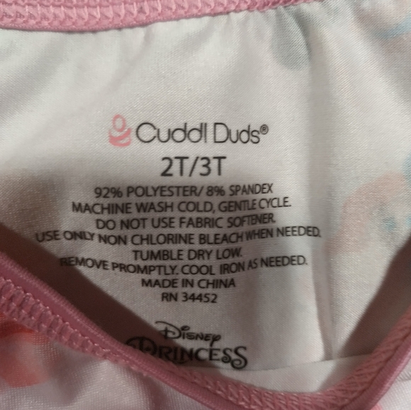 Disney Princess Cuddl Duds thermal underwear base layer - Picture 6 of 6